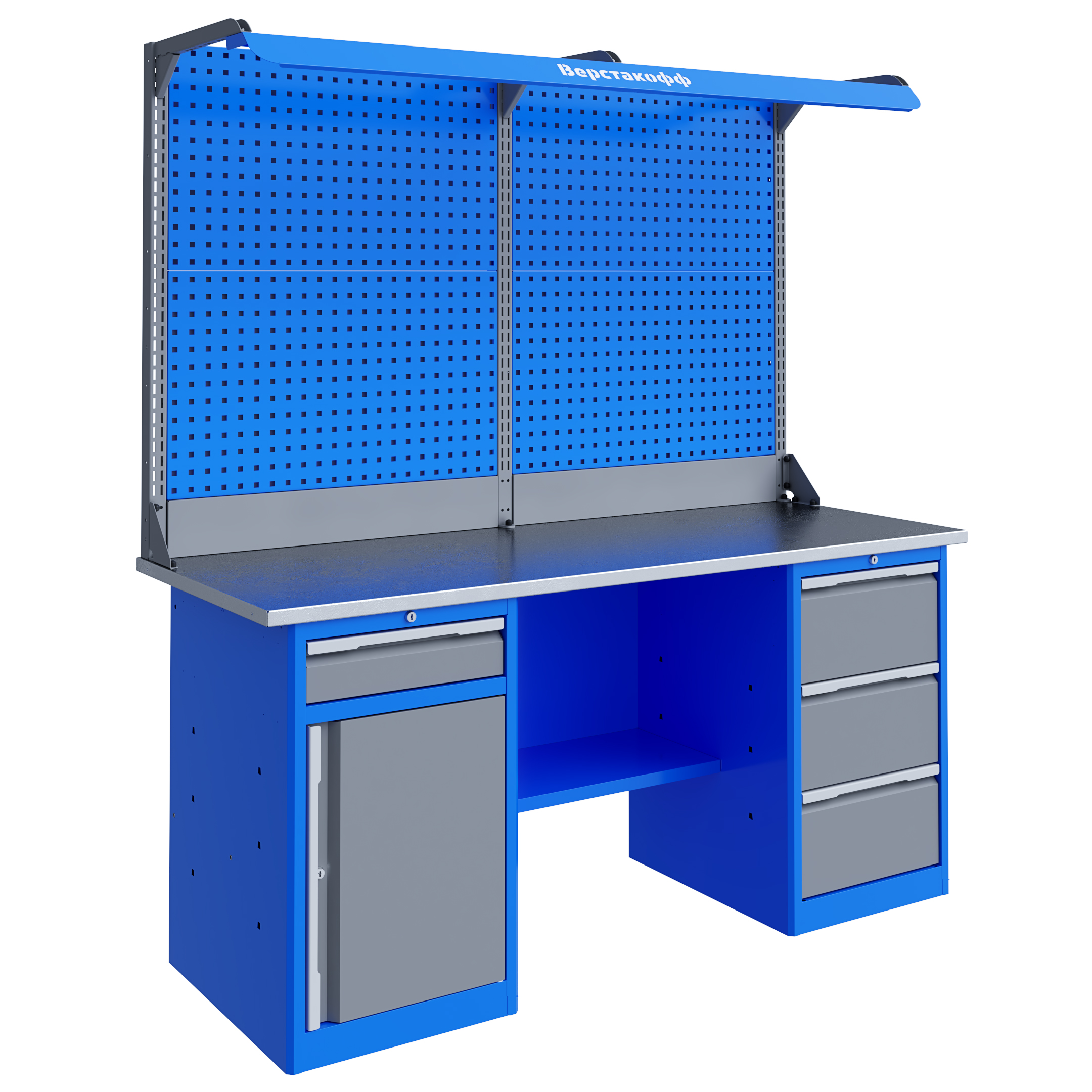 Верстак слесарный TNC 201.38.3-2F
